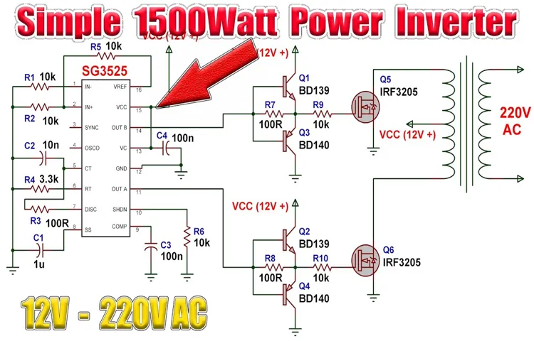 how to design a power inverter schematic