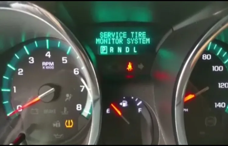 how to disable tire pressure monitoring system in gm