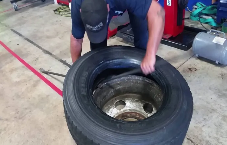 how to dismount a tire by hand