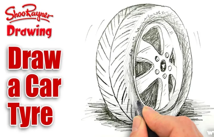 how to draw tire marks