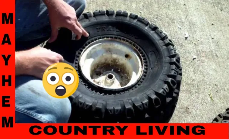 how to fill a tire with foam