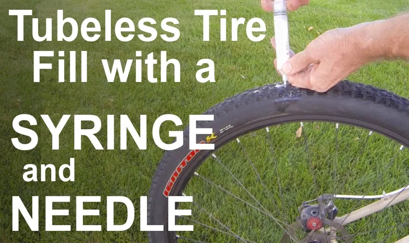 how to fill a tubeless tire