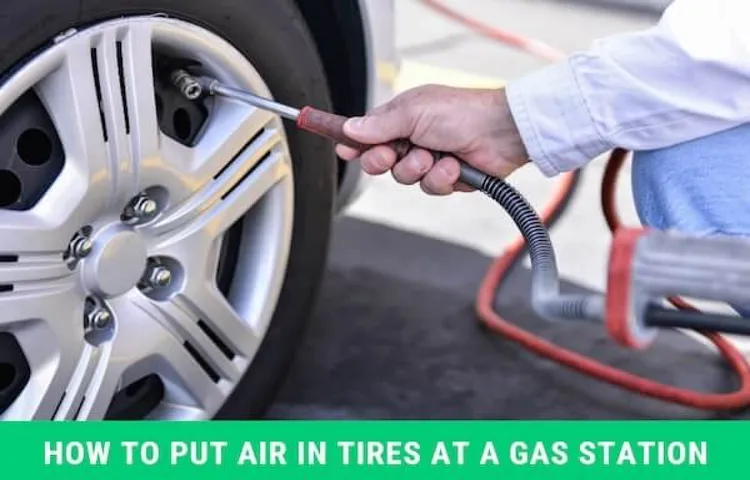 how to fill tire at gas station