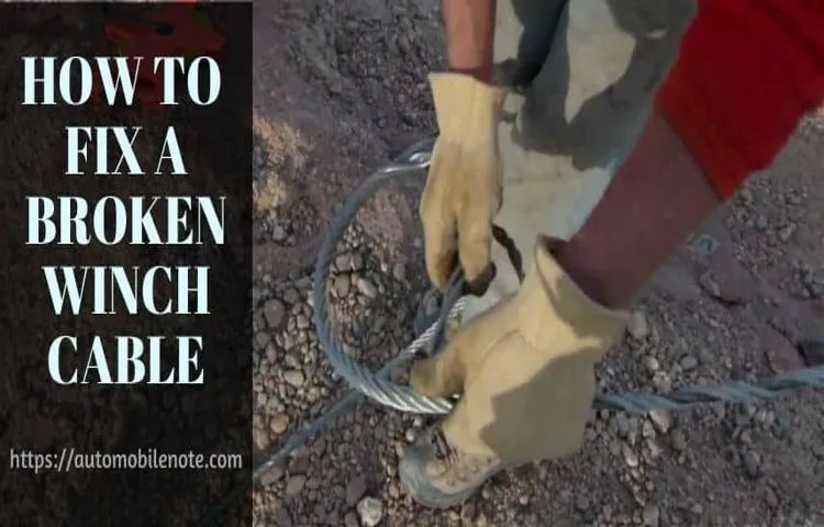 how to fix a broken atv winch cable