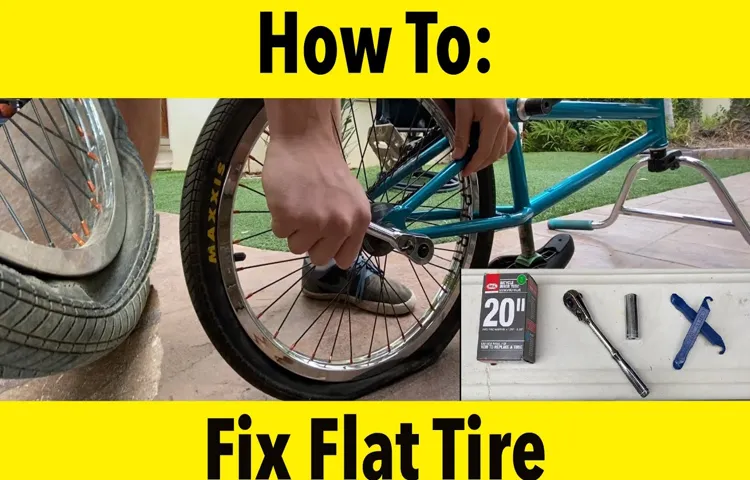 how to fix a flat bike tire with household items