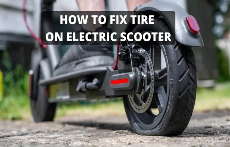 how to fix a flat tire on an electric scooter