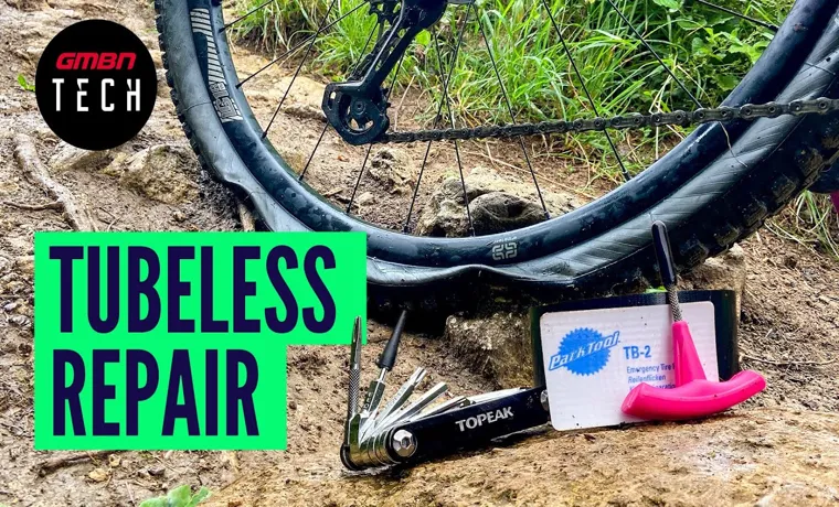 how to fix a flat tubeless mountain bike tire