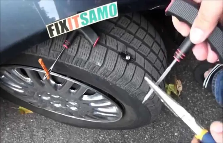 how to fix a slashed tire