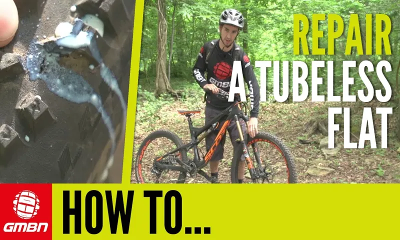 how to fix a tubeless tire flat