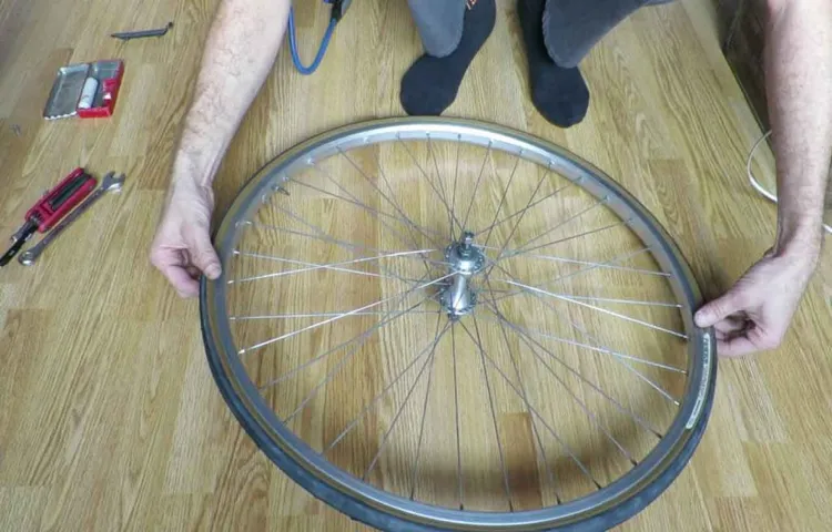 how to fix a wobbly bike tire