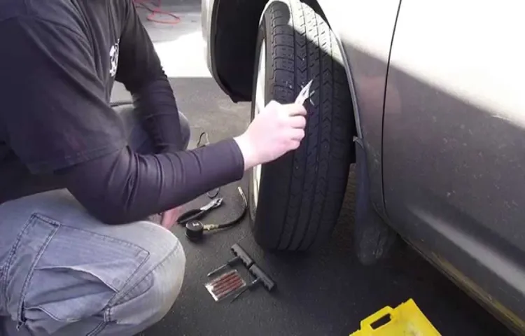 how to fix run flat tire