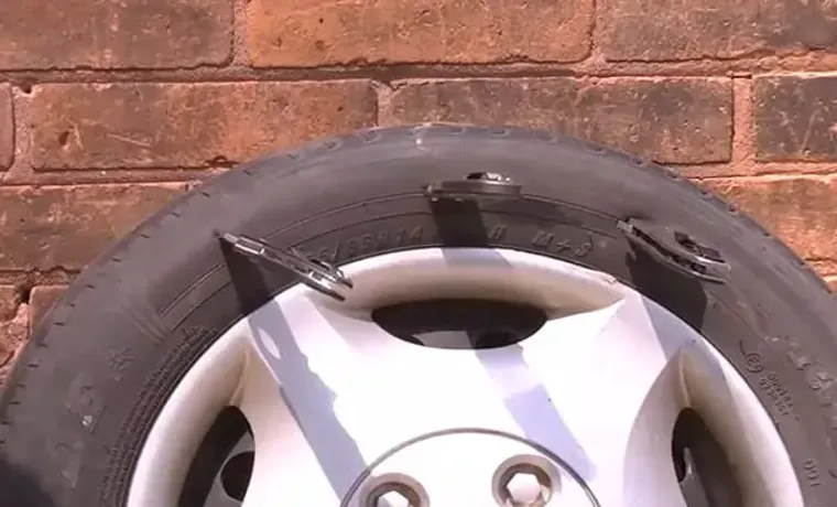 how to flatten a tire without getting caught