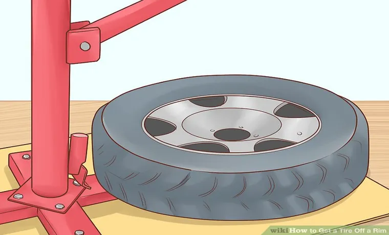 how to get a rim off a tire