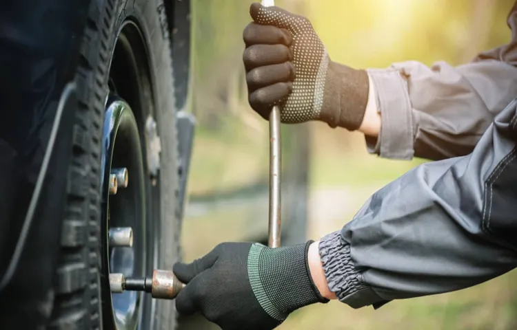 how to get a stuck tire off