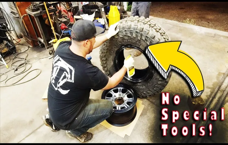 how to get a tire on a rim