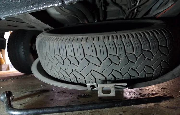 how to get spare tire from under truck without tool