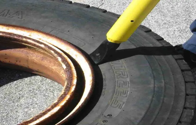 how to get tire back on bead