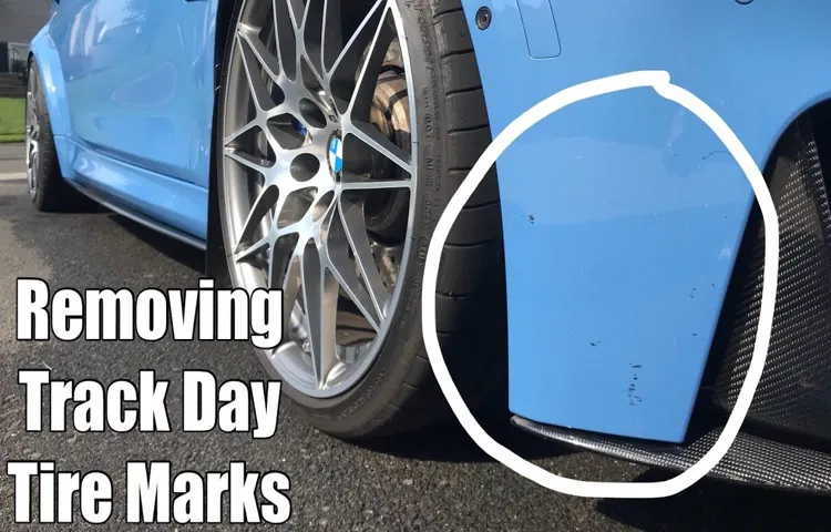 how to get tire marks off car