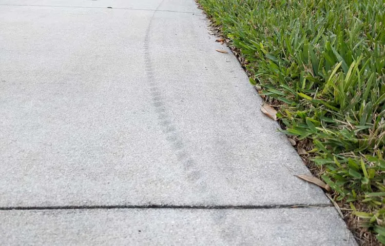 how to get tire marks off of concrete