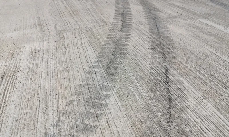 how to get tire marks out of concrete