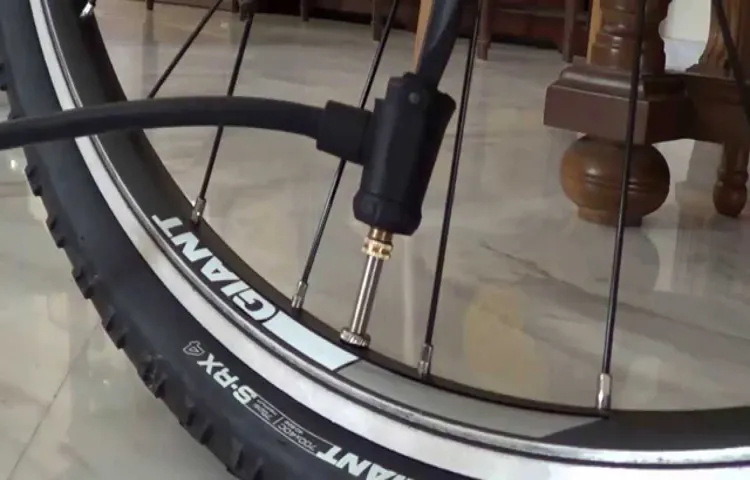 how to inflate bike tire presta