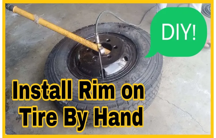 how to install a tire on a rim