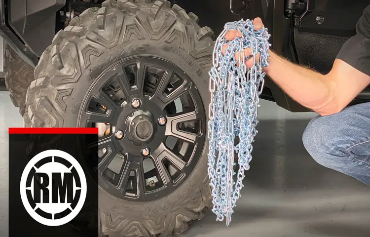 how to install atv tire chains