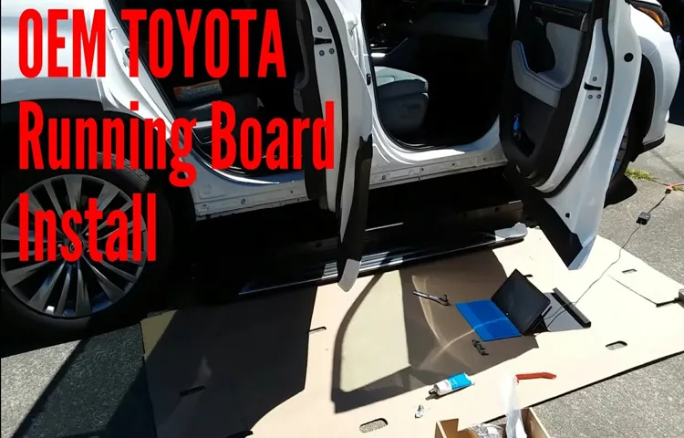 how to install toyota running board