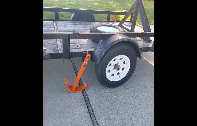 how to jack up a trailer to change tire