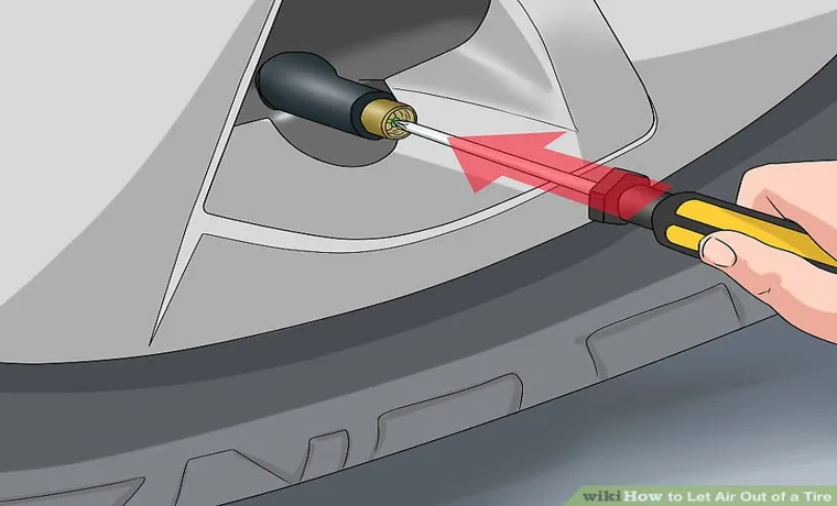 How to Let Air Out of Tire Without Screwdriver: Simple Ways to Release Air Pressure