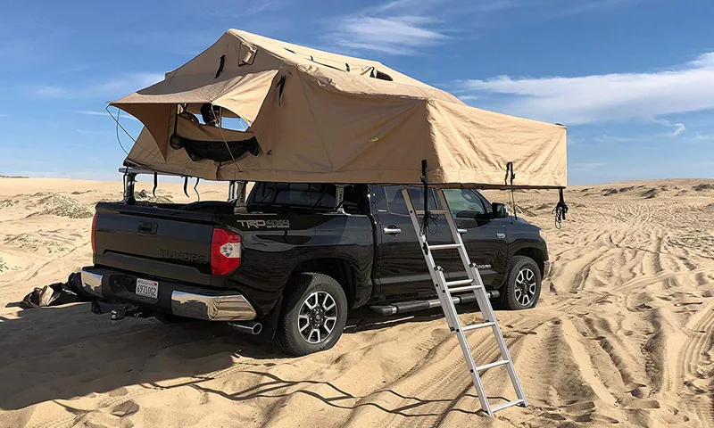 how to level your truck for a roof top tent