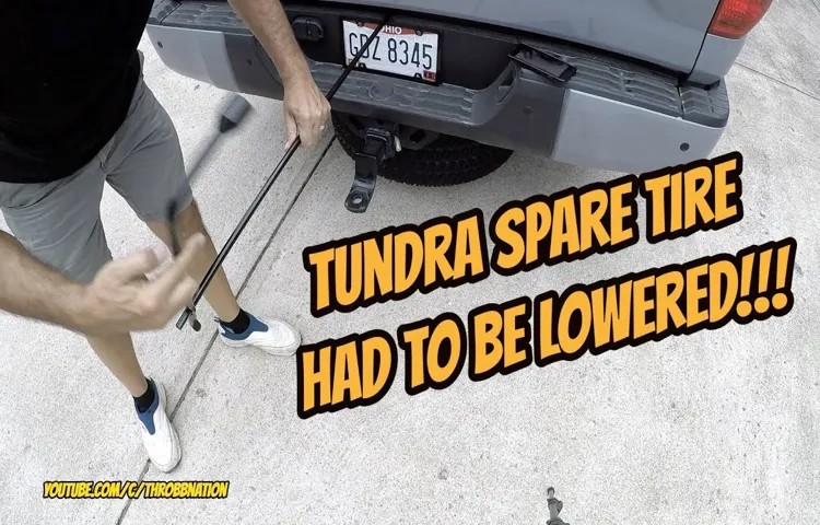 how to lower spare tire