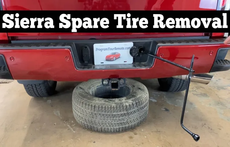 How to Lower Spare Tire on GMC Sierra in Simple Steps