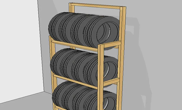 how to make a tire rack