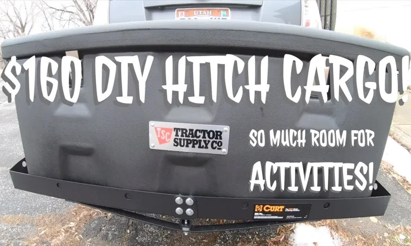 how to make hitch cargo carrier