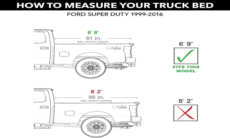 how to measure for tonneau cover f250