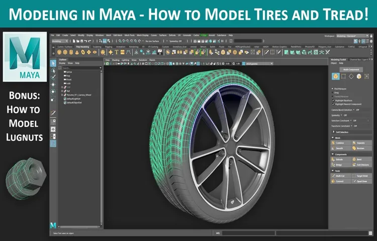 How to Model a Tire in Maya: Step-by-Step Guide for Beginners