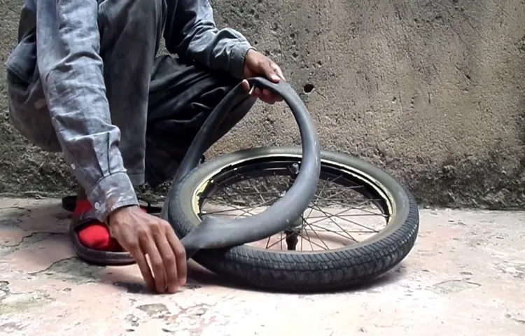 how to mount a bike tire