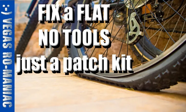 how to patch a bike tire without a patch kit