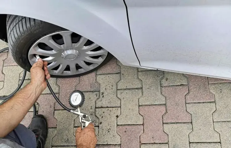 how to pump air into tire at gas station