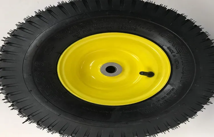 how to put a lawn mower tire on a rim