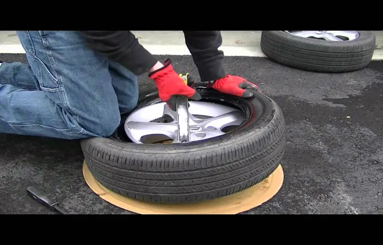 how to put a tire on a rim by hand