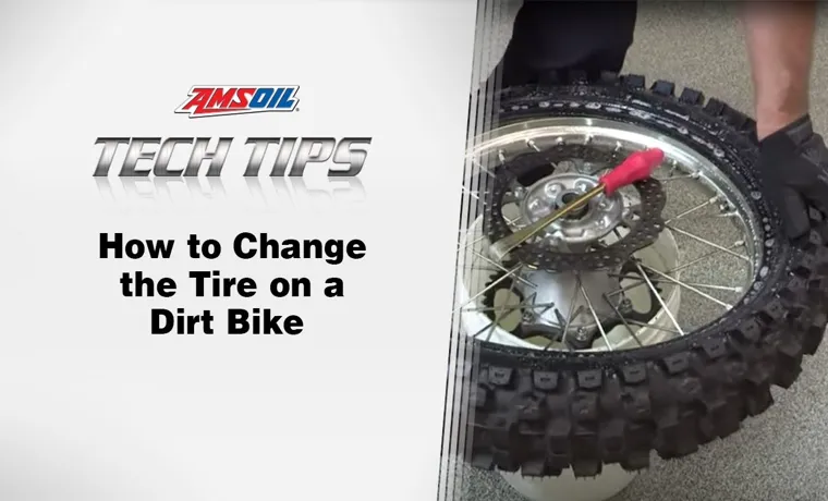 how to put on a dirt bike tire