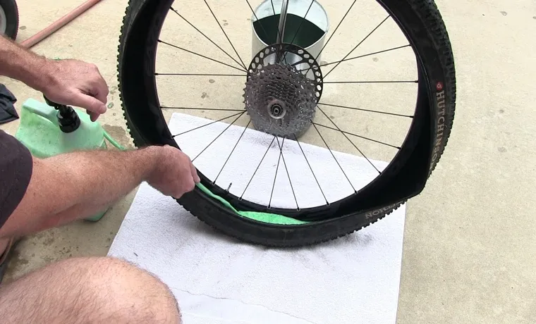 how to put slime in a bike tire