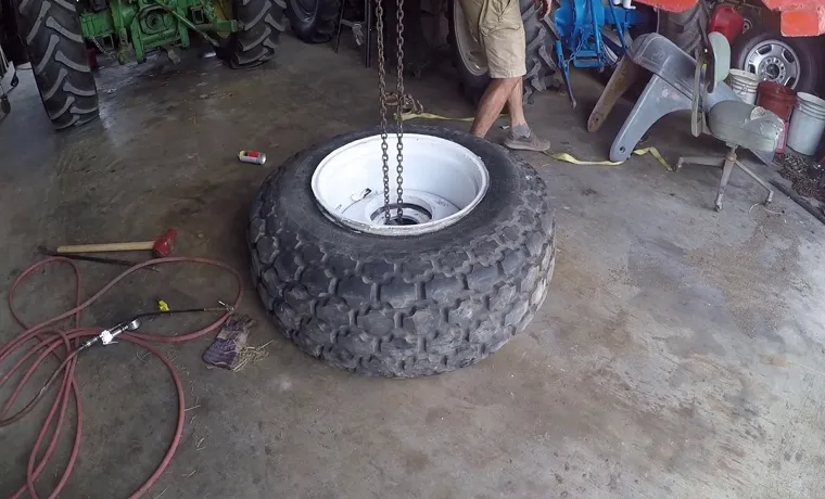 how to put tire on wheel