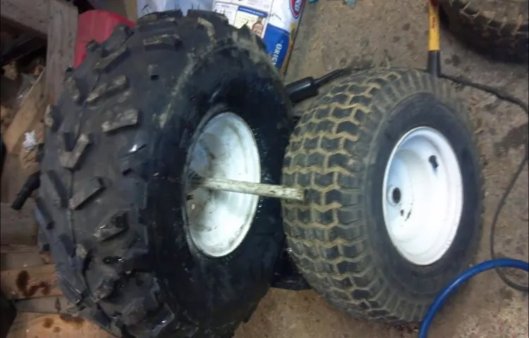 how to put tractor tire on rim