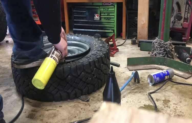 how to re seat a tire bead