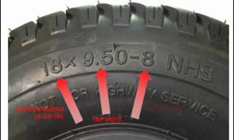 how to read lawn mower tire size