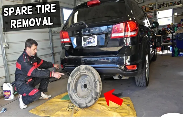 how to release spare tire