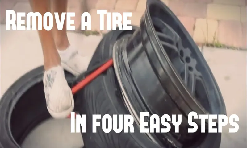 how to remove a rim from a tire